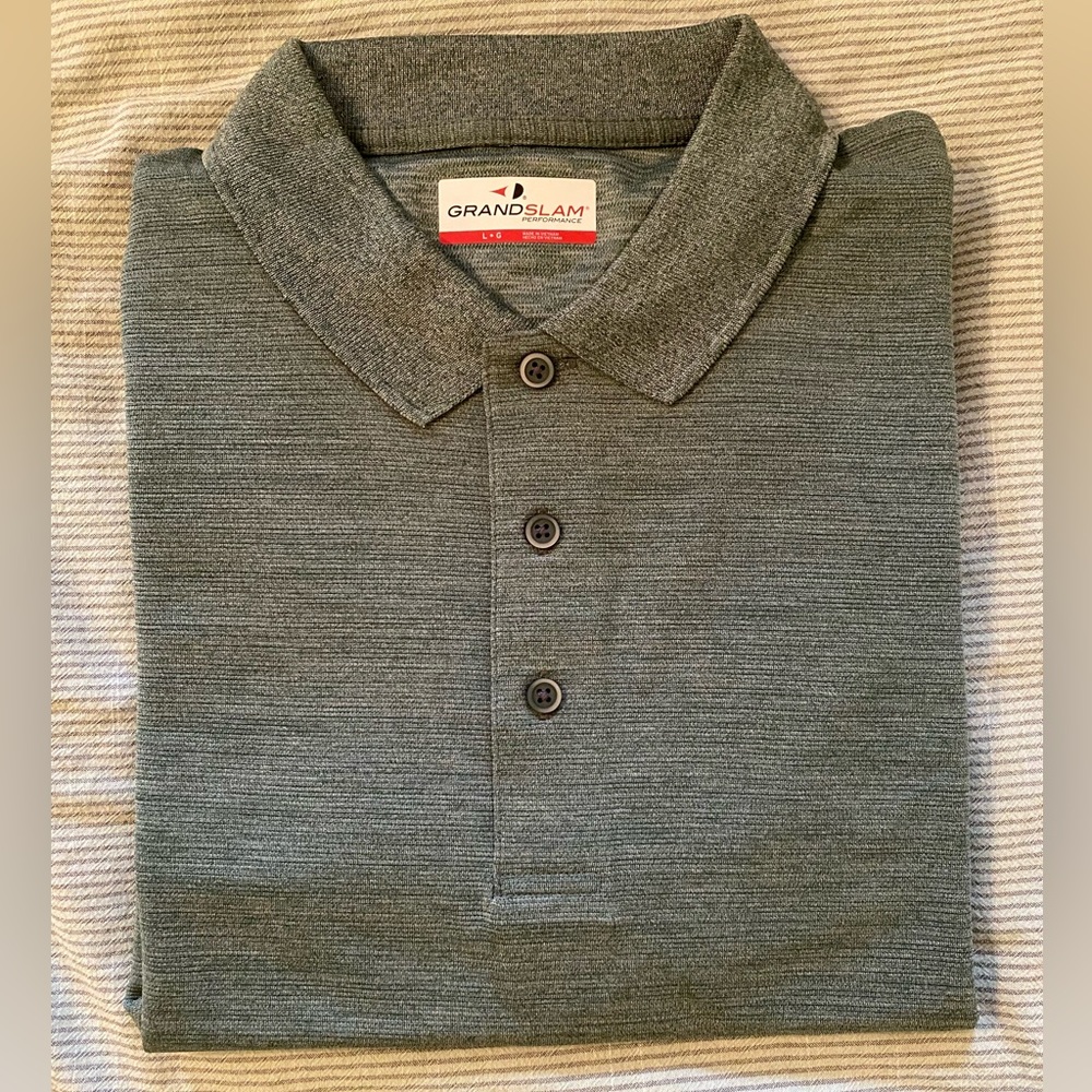 Brand New Grand Slam Green Athletic Polo